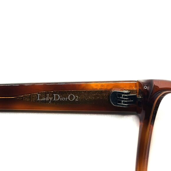 NEW CHRISTIAN DIOR LADYDIORO2 SX7 Light Havana Eyeglasses 55mm 15 145 - Picture 8 of 9